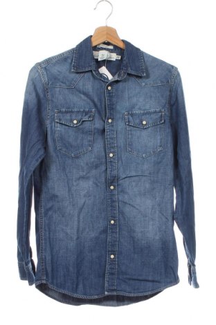 Herrenhemd H&M L.O.G.G., Größe XS, Farbe Blau, Preis 11,10 €