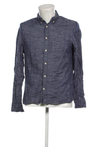 Ανδρικό πουκάμισο H&M L.O.G.G., Μέγεθος M, Χρώμα Μπλέ, Τιμή 17,94 €