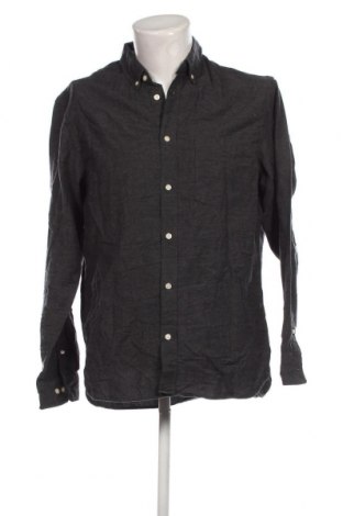Herrenhemd H&M L.O.G.G., Größe L, Farbe Grau, Preis 4,44 €