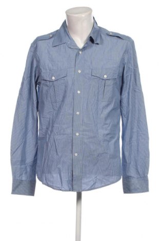 Ανδρικό πουκάμισο H&M L.O.G.G., Μέγεθος L, Χρώμα Μπλέ, Τιμή 17,94 €