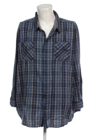 Ανδρικό πουκάμισο Identic, Μέγεθος 4XL, Χρώμα Μπλέ, Τιμή 14,35 €