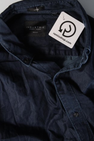 Ανδρικό πουκάμισο Industrie, Μέγεθος M, Χρώμα Μπλέ, Τιμή 4,21 €