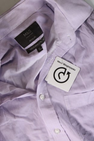 Мъжка риза Marks & Spencer, Размер L, Цвят Многоцветен, Цена 7,02 лв.