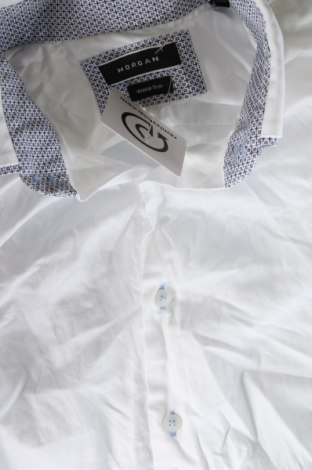 Ανδρικό πουκάμισο Morgan, Μέγεθος M, Χρώμα Λευκό, Τιμή 8,70 €