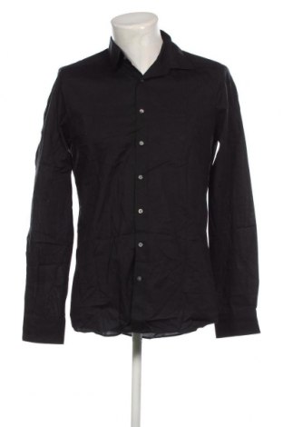 Ανδρικό πουκάμισο Olymp, Μέγεθος M, Χρώμα Μαύρο, Τιμή 23,13 €