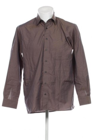 Ανδρικό πουκάμισο Olymp, Μέγεθος M, Χρώμα  Μπέζ, Τιμή 27,22 €