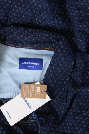 Herrenhemd Originals By Jack & Jones, Größe M, Farbe Blau, Preis 15,88 €