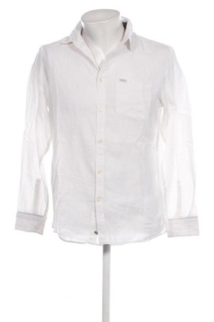 Ανδρικό πουκάμισο Pepe Jeans, Μέγεθος L, Χρώμα Λευκό, Τιμή 38,35 €