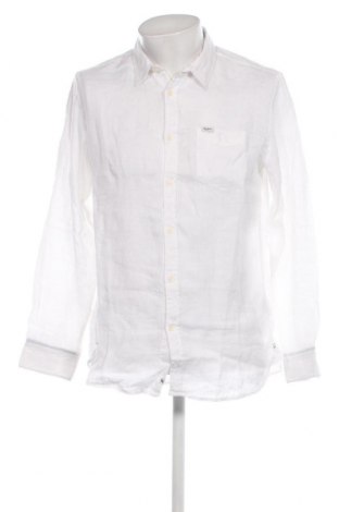 Ανδρικό πουκάμισο Pepe Jeans, Μέγεθος L, Χρώμα Λευκό, Τιμή 38,35 €