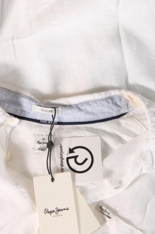 Мъжка риза Pepe Jeans, Размер XL, Цвят Бял, Цена 90,52 лв.