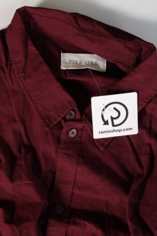 Мъжка риза Pier One, Размер 3XL, Цвят Червен, Цена 21,17 лв.