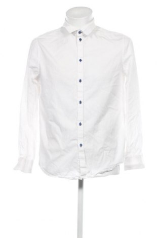Ανδρικό πουκάμισο Pier One, Μέγεθος M, Χρώμα Λευκό, Τιμή 8,90 €