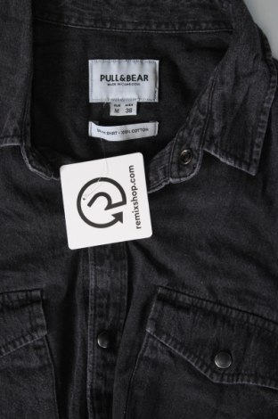 Мъжка риза Pull&Bear, Размер M, Цвят Черен, Цена 29,00 лв.