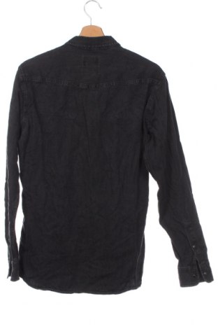 Мъжка риза Pull&Bear, Размер M, Цвят Черен, Цена 29,00 лв.