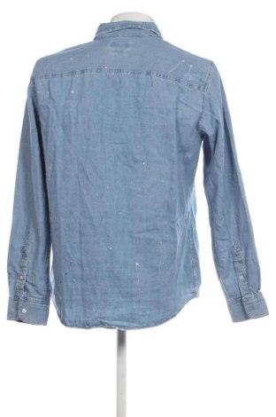Ανδρικό πουκάμισο Pull&Bear, Μέγεθος L, Χρώμα Μπλέ, Τιμή 6,46 €