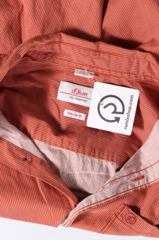 Ανδρικό πουκάμισο S.Oliver, Μέγεθος L, Χρώμα Πορτοκαλί, Τιμή 5,47 €