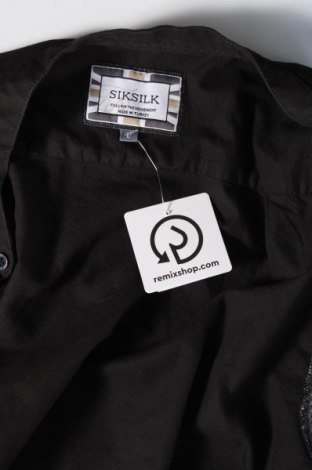 Ανδρικό πουκάμισο SikSilk, Μέγεθος L, Χρώμα Μαύρο, Τιμή 10,99 €