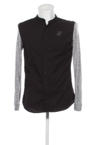 Ανδρικό πουκάμισο SikSilk, Μέγεθος L, Χρώμα Μαύρο, Τιμή 10,99 €