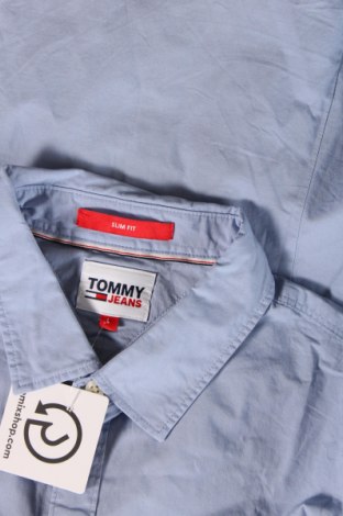 Męska koszula Tommy Jeans, Rozmiar L, Kolor Niebieski, Cena 429,14 zł