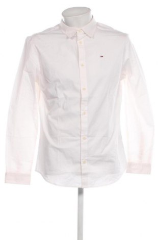 Ανδρικό πουκάμισο Tommy Jeans, Μέγεθος L, Χρώμα Λευκό, Τιμή 49,79 €