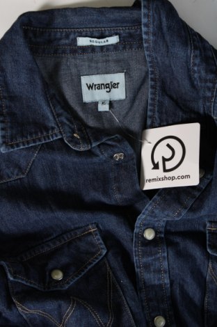 Ανδρικό πουκάμισο Wrangler, Μέγεθος M, Χρώμα Μπλέ, Τιμή 34,02 €