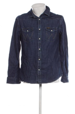 Herrenhemd Wrangler, Größe M, Farbe Blau, Preis 30,62 €