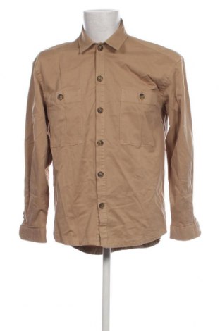 Мъжка риза Zara, Размер S, Цвят Бежов, Цена 6,80 лв.