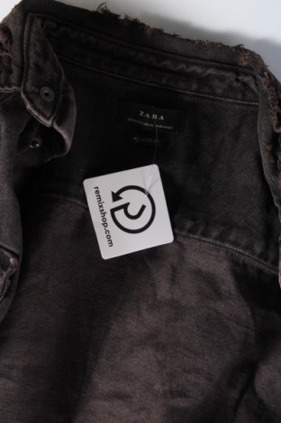 Herrenhemd Zara, Größe M, Farbe Grau, Preis € 4,73