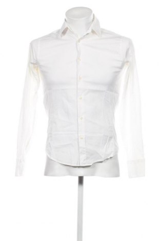 Мъжка риза Zara Man, Размер M, Цвят Екрю, Цена 39,20 лв.