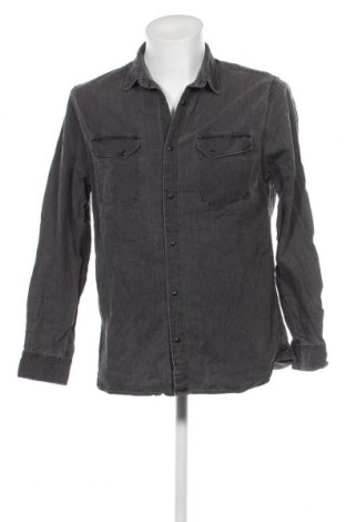 Мъжка риза Zara Man, Размер L, Цвят Сив, Цена 18,70 лв.