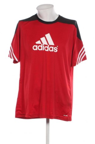 Ανδρικό t-shirt Adidas, Μέγεθος XXL, Χρώμα Κόκκινο, Τιμή 15,87 €