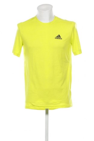 Ανδρικό t-shirt Adidas, Μέγεθος M, Χρώμα Κίτρινο, Τιμή 31,96 €