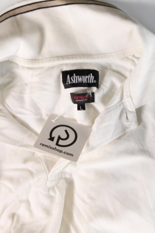 Herren T-Shirt Ashworth, Größe L, Farbe Weiß, Preis 16,53 €