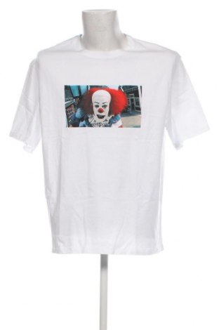 Herren T-Shirt Bershka, Größe M, Farbe Weiß, Preis € 6,49