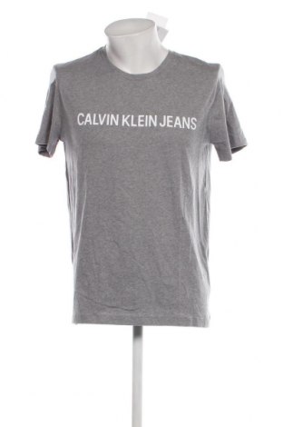 Tricou de bărbați Calvin Klein Jeans, Mărime L, Culoare Gri, Preț 137,54 Lei
