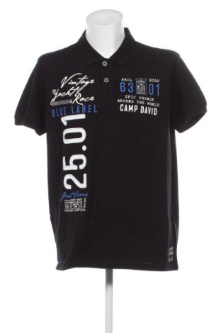 Мъжка тениска Camp David, Размер XXL, Цвят Черен, Цена 56,00 лв.