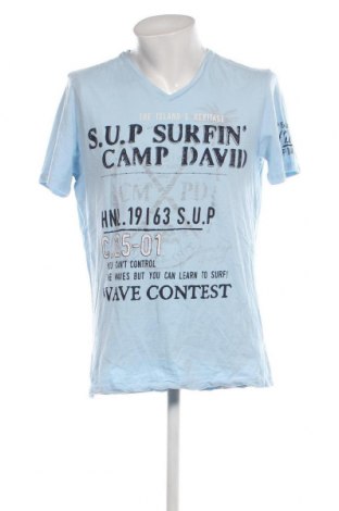 Herren T-Shirt Camp David, Größe L, Farbe Blau, Preis 17,40 €