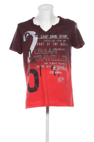 Ανδρικό t-shirt Camp David, Μέγεθος M, Χρώμα Κόκκινο, Τιμή 13,00 €