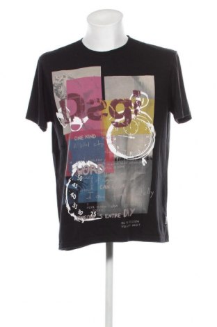 Herren T-Shirt Desigual, Größe XL, Farbe Schwarz, Preis € 12,77