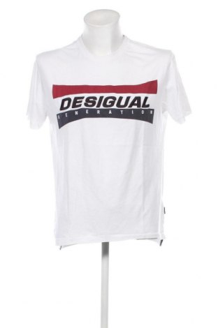 Herren T-Shirt Desigual, Größe XL, Farbe Weiß, Preis € 7,66