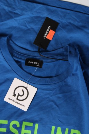 Мъжка тениска Diesel, Размер L, Цвят Син, Цена 156,77 лв.