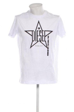 Męski T-shirt Diesel, Rozmiar XL, Kolor Biały, Cena 370,02 zł
