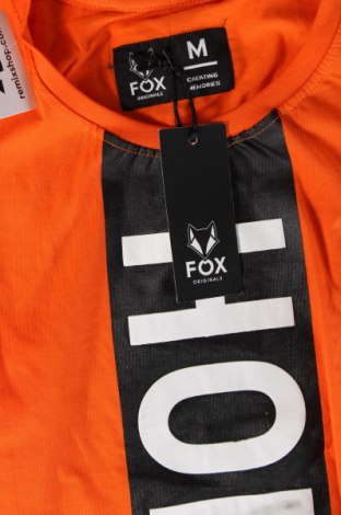 Herren T-Shirt Fox, Größe M, Farbe Orange, Preis 5,67 €