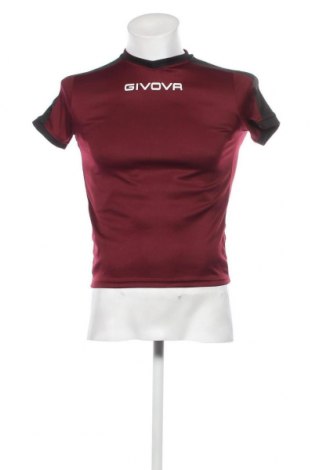 Мъжка тениска Givova, Размер XS, Цвят Червен, Цена 9,45 лв.