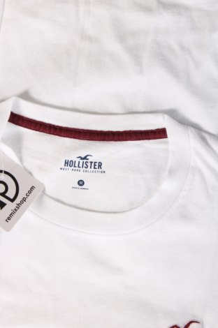 Herren T-Shirt Hollister, Größe M, Farbe Weiß, Preis € 15,98