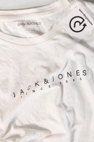 Мъжка тениска Jack & Jones, Размер L, Цвят Бял, Цена 31,00 лв.