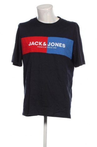 Męski T-shirt Jack & Jones PREMIUM, Rozmiar XL, Kolor Niebieski, Cena 82,63 zł
