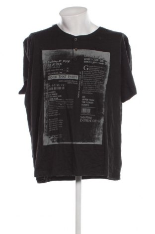 Ανδρικό t-shirt Losan, Μέγεθος 4XL, Χρώμα Μαύρο, Τιμή 4,82 €
