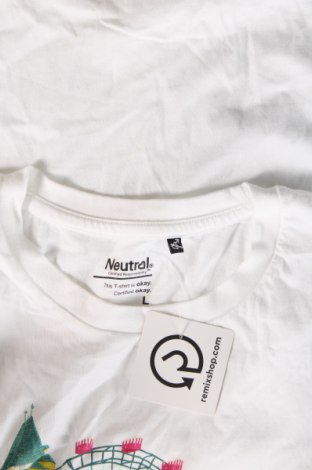 Herren T-Shirt Neutral, Größe L, Farbe Weiß, Preis 9,05 €
