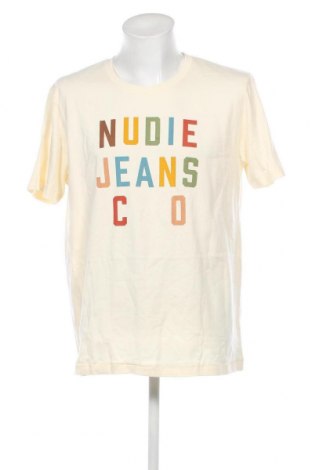 Herren T-Shirt Nudie Jeans Co, Größe XL, Farbe Ecru, Preis € 28,87